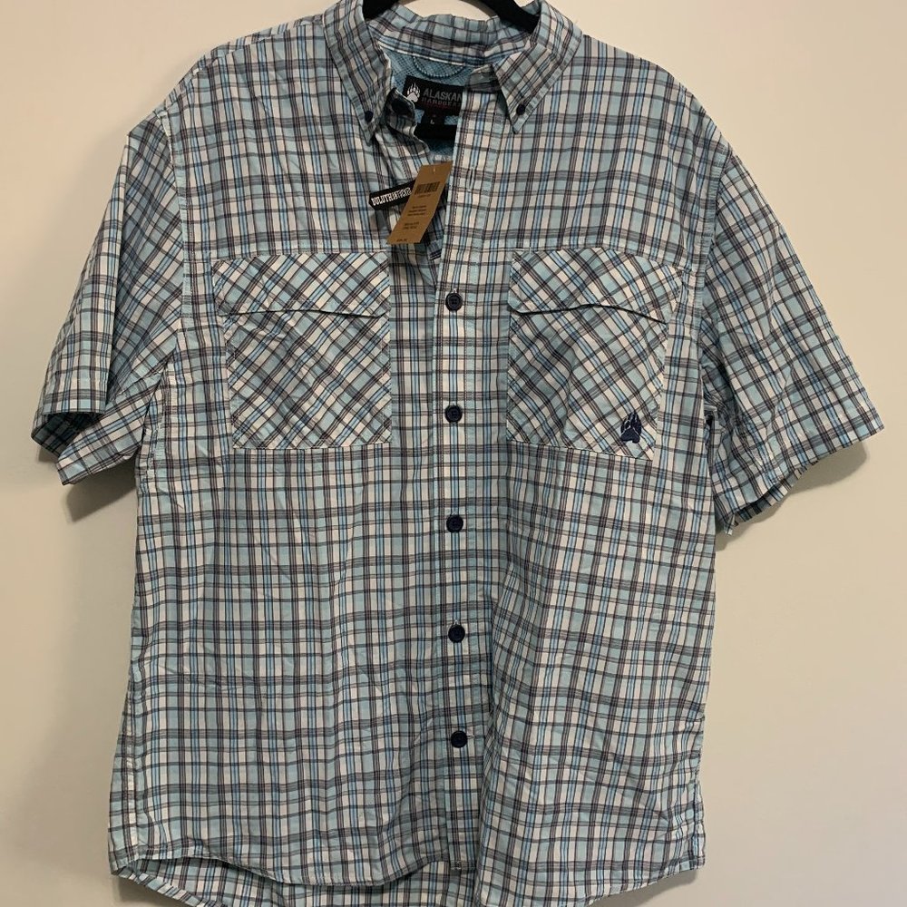 Brand New Casual Mens Short Sleeve Button Up